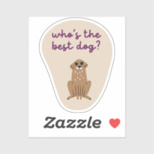 Wie is de beste hond schattige illustratie tan paa