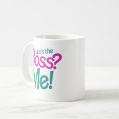 Wie is de BOSS? Ik. Koffiemok (Voorkant links)