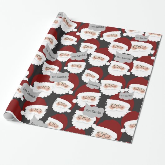 Wie is de echte Kerstman? Cadeaupapier (Uitgerold)