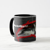 Wie is de echte Psycho? Mok (Voorkant links)