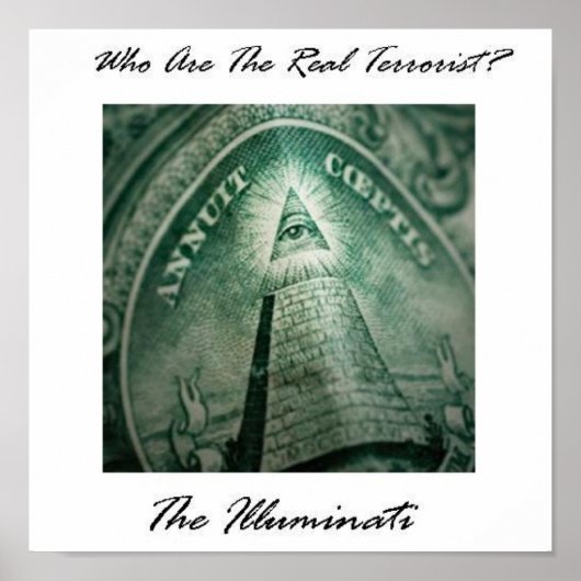 Wie is de echte terrorist? poster (Voorkant)