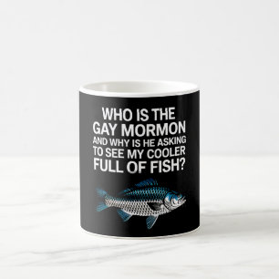 Wie is de Gay Mormon Funny LGBTQ Pride Fish Koffiemok