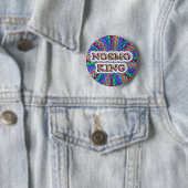 Wie is de KING? Nosmo wel. knoop Ronde Button 5,7 Cm (In situ)