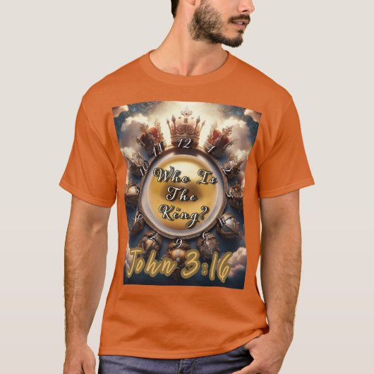 Wie is de koning 24 uur t-shirt (Voorkant)