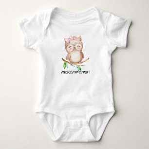 Wie is de leukste pasgeboren babykleding, uil romper