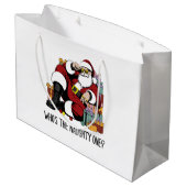 Wie is de Ondeugende Groot Cadeauzakje (Achterkant Gekanteld)