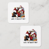 Wie is de Ondeugende Vierkante Visitekaartje (Voorkant / Achterkant)