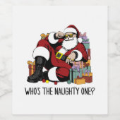 Wie is de Ondeugende Wijn Etiket (Enkel label)