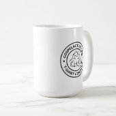 Wie is de Opgenomen Kerk Ministerie Logo Koffiemok (Voorkant rechts)