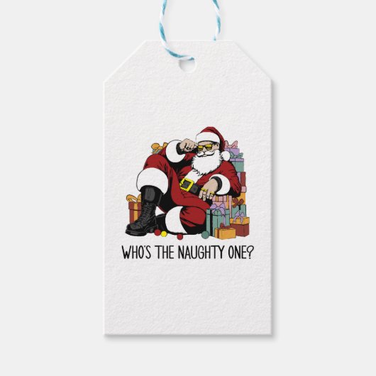 Wie is de stoute cadeaulabel (Voorkant)