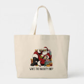 Wie is de stoute grote tote bag (Achterkant)