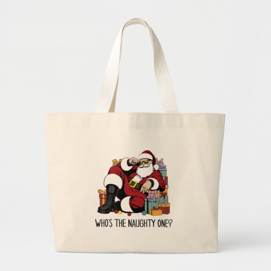 Wie is de stoute grote tote bag (Voorkant)