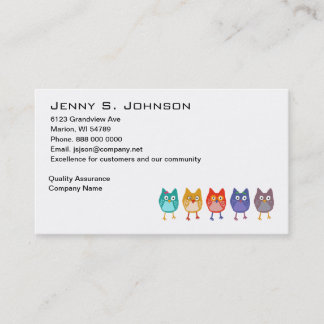 Wie is die visitekaartje