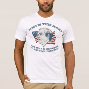 Wie is dit Man? Ron Paul Shirt
