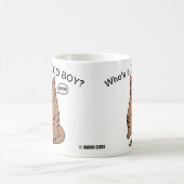 Wie is een GOEDE BOY? Mok bruine tablet (Center)