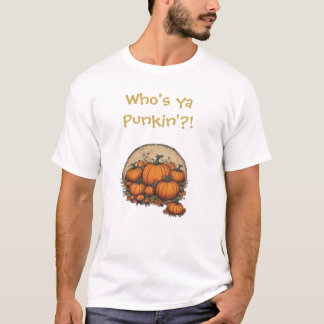 Wie is een Punkin?! Leuk, gekke Herfst T-shirt