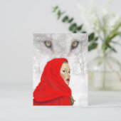 "Wie is er?" Briefkaart (Staand voorkant)