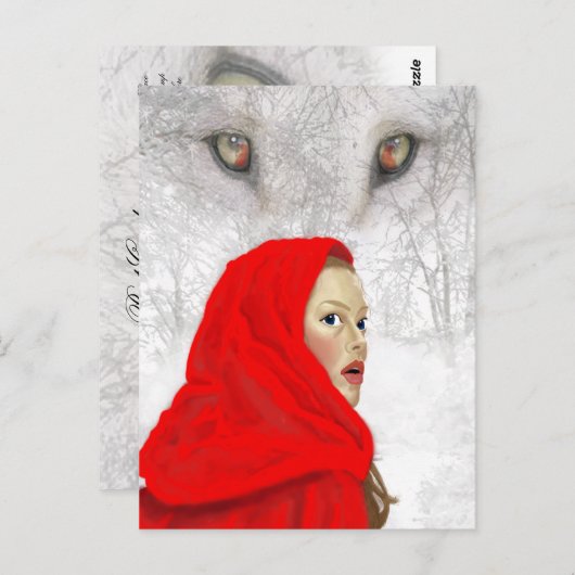 "Wie is er?" Briefkaart (Voorkant / Achterkant)