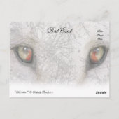 "Wie is er?" Briefkaart (Achterkant)