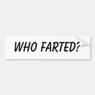 Wie is er gek geworden? bumpersticker