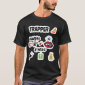 Wie is er gevangen t-shirt (Voorkant)