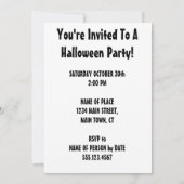 Wie is er klaar voor een feest Halloween Uil Carto Kaart (Achterkant)