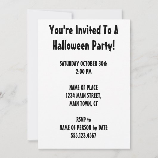 Wie is er klaar voor een feest Halloween Uil Carto Kaart (Achterkant)