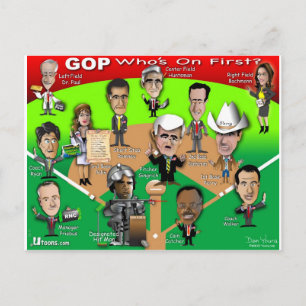 Wie is er op First? Briefkaart