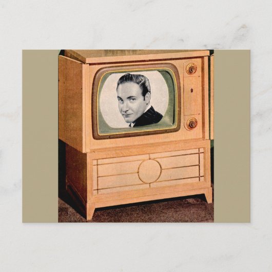 Wie is er op tv? briefkaart (Voorkant)