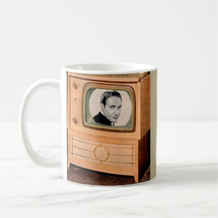 Wie is er op tv? koffiemok