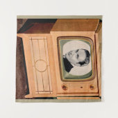 Wie is er op tv? wandkleed (Voorkant (horizontaal))