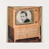 Wie is er op tv? wandkleed (Voorkant)