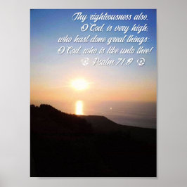 Wie is gelijk aan U, o God Poster