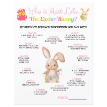 Wie is het meest als de paashaas spel