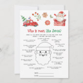 Wie is het meest Sinterklaas-achtige Kerstspel Feestdagenkaart (Voorkant)