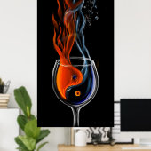 Wie is het vuur, wie is het ijs? poster (Thuiskantoor)