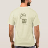 WIE IS HET WAT? (licht) T-shirt (Achterkant)