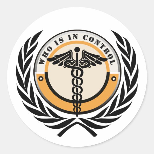 Wie is in Control Sticker (Voorkant)