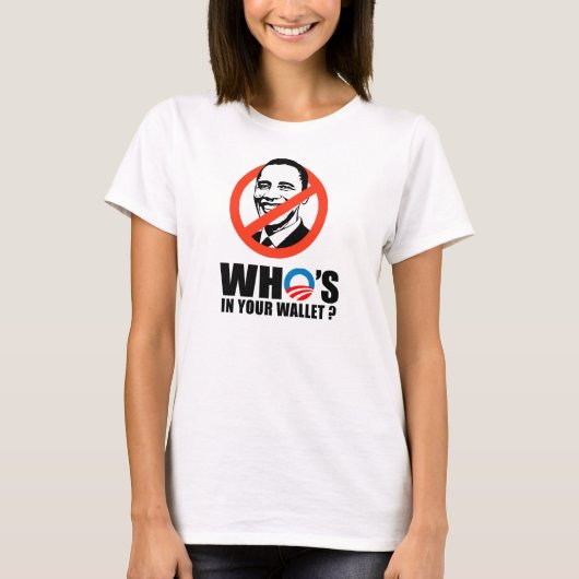 WIE IS IN JE WALLET T-SHIRT (Voorkant)