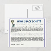 Wie is Jack Schitt? Briefkaart (Voorkant / Achterkant)
