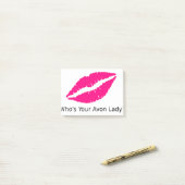 Wie is je Avon Lady Lips? Post-it® Notes (Op bureau)