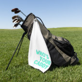 Wie is je caddy golf-handdoek golfhanddoek (Groen)