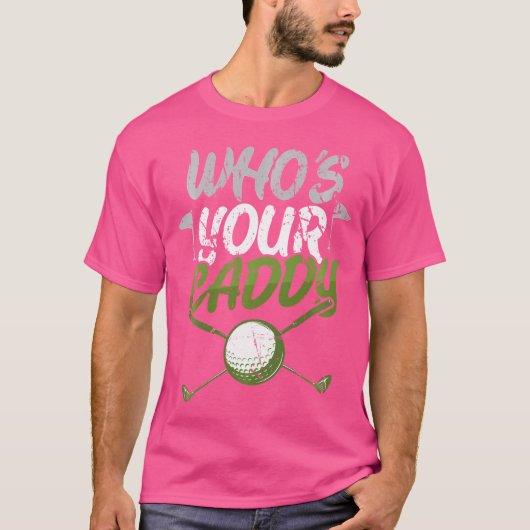 Wie is je caddy golf t-shirt (Voorkant)