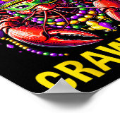 Wie is je Crawdaddy Crawfish Jester Kralen Grappig Poster (Hoek)