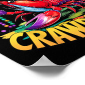 Wie is je Crawdaddy Crawfish Jester Kralen Grappig Poster (Hoek)