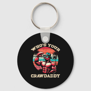 Wie is je Crawdaddy Rivierkreeft Retro Rivierkreef Sleutelhanger