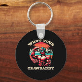 Wie is je Crawdaddy Rivierkreeft Retro Rivierkreef Sleutelhanger (Voorkant)