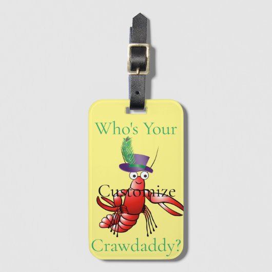 Wie is je Crawdaddy? Thunder_Cove Bagagelabel (Voorkant (verticaal))
