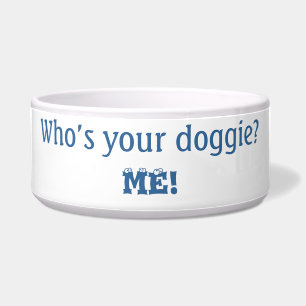 Wie is je Doggie Quote Dog? Voerbakje