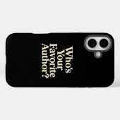 Wie is je favoriete auteur? Case-Mate iPhone case (Achterkant (horizontaal))
